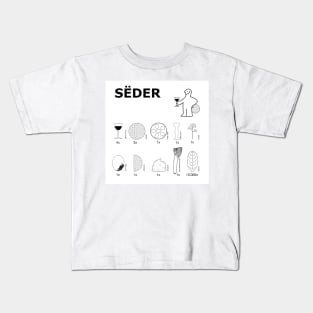 Seder Construction Instructions Kids T-Shirt